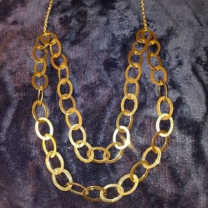 Long Double Chain Necklace